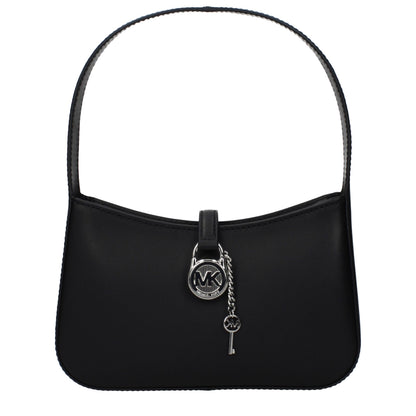 Handbag by Michael Kors for women in leather black features a ornamental silhouette, showcasing a secure , ample , and ornamental for a sophisticated look.