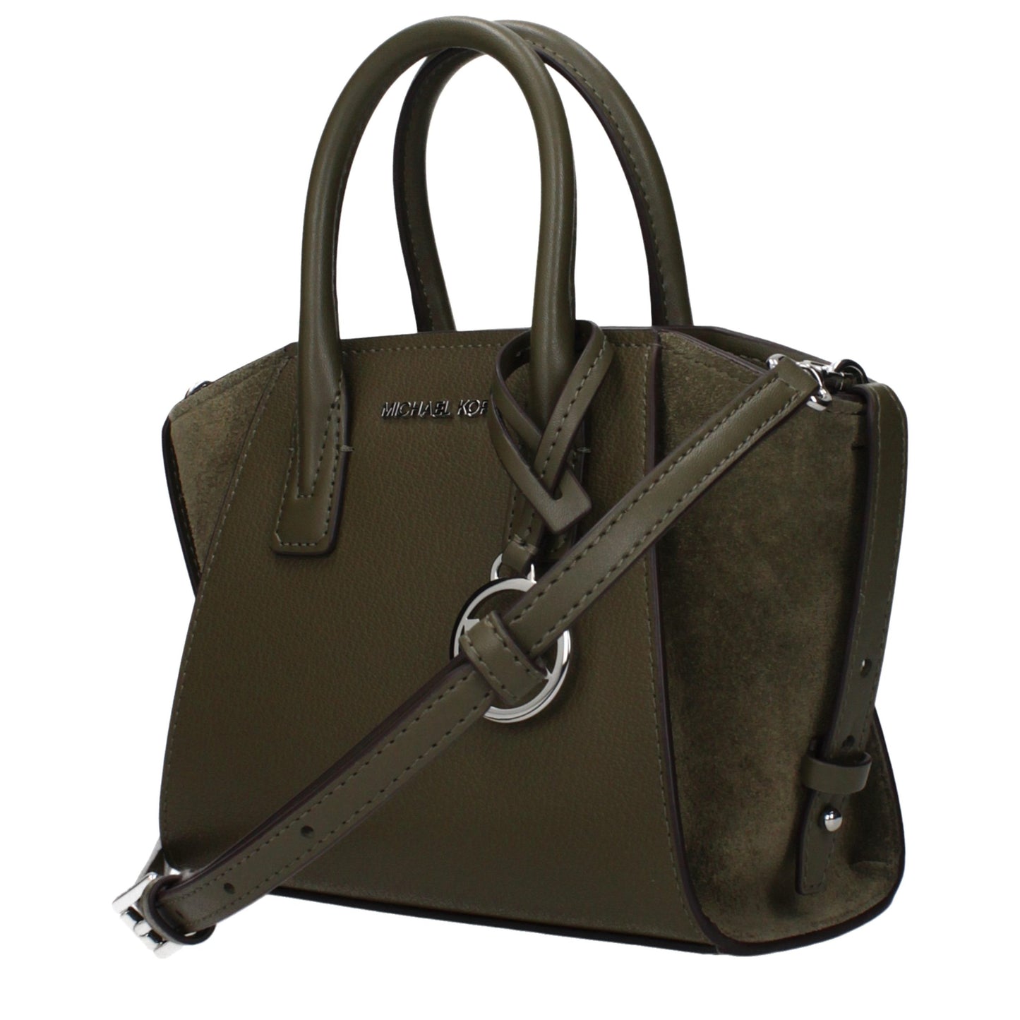 Handbag by Michael Kors for women in leather green features a exquisite silhouette, showcasing a secure and exquisite with versatile adjustable-strap for a exquisite finish.