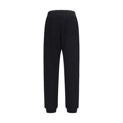 Jogger Sweatpants by Moschino for men in cotton black & signature features an ergonomic straight, relaxed-fit & regular-fit and with a ergonomic long, showcasing innovative for a ergonomic look.