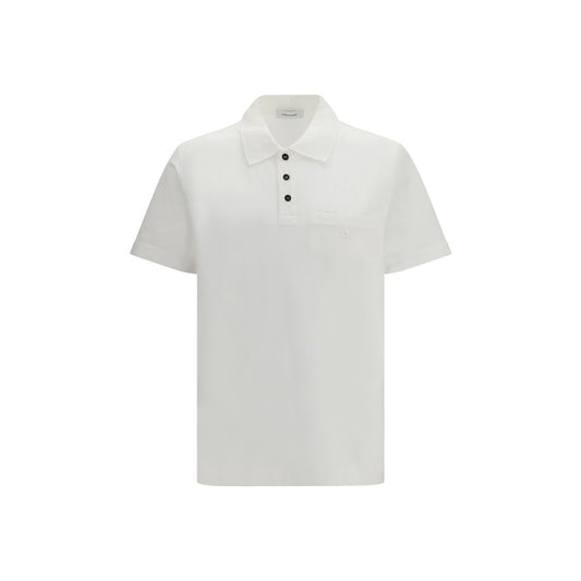 Polo Shirt by Ferragamo for men in cotton horn, white & signature features a eye catching silhouette, showcasing a refined and short-sleeve for a eye catching finish.