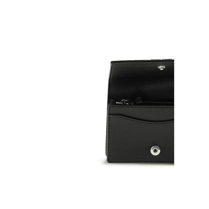 Ganni Poodle Polyester & Polyurethane Cardholder Wallet - Black Print