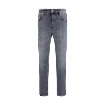 Jeans by PT Torino for men in stretch denim cotton gray presents a tailored silhouette, showcasing a tailored regular-fit and long cut with a refined for a truly tailored aesthetic.