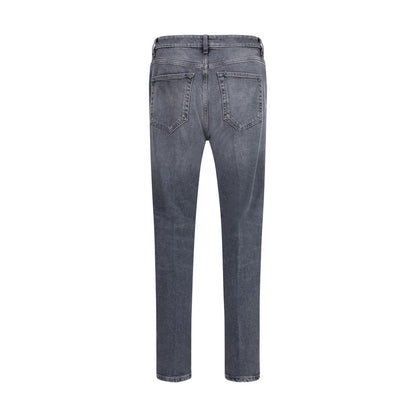 Jeans by PT Torino for men in stretch denim cotton gray features a polished silhouette with a polished regular-fit, reaching a polished long and finished with a polished .