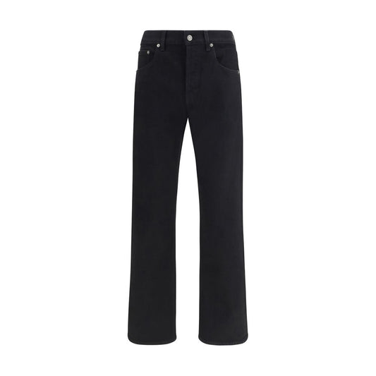 Jeans by Golden Goose for men in stretch denim cotton black & signature features an sophisticated mid rise and regular-fit & slim with a precise long, creating a sophisticated and sophisticated silhouette.