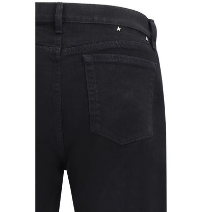 Jeans by Golden Goose for men in stretch denim cotton black & signature features a refined silhouette with a refined regular-fit & slim, defined by a mid rise and a refined long for a refined finish.