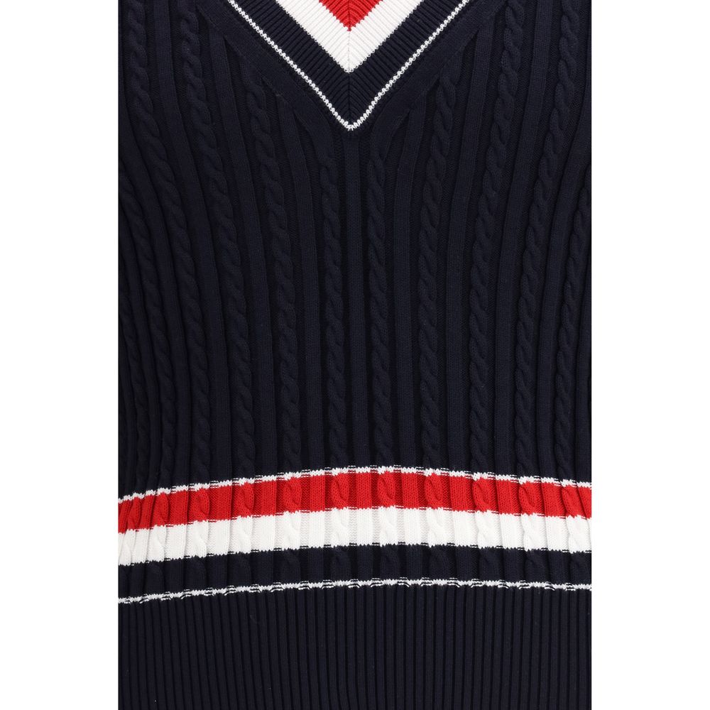 Sweatshirt by Thom Browne for men in cotton blue features an exquisite silhouette, showcasing and details for a exquisite look.