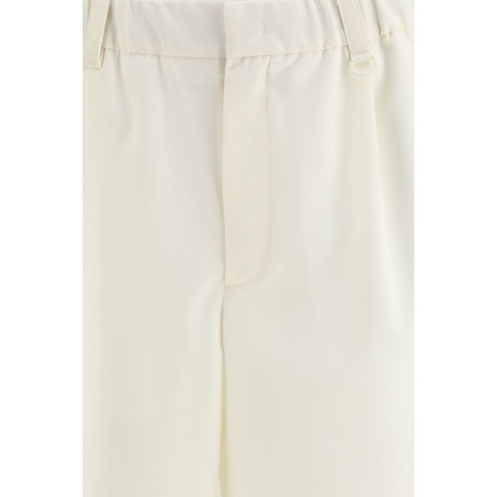 Short Trousers by LAMINAR for men in wool & polyester beige features an sartorial design, highlighting a sophisticated regular-fit with a short cut and a refined for a truly sartorial look.