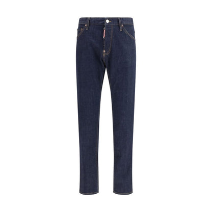 Jeans by Dsquared² for men in stretch denim cotton blue features a refined silhouette with a refined slim, defined by a and a refined long for a refined finish.