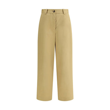 Casual Pants by Khaite for women in cotton beige features a refined silhouette with a refined regular-fit & wide, defined by a and a refined long for a refined finish.