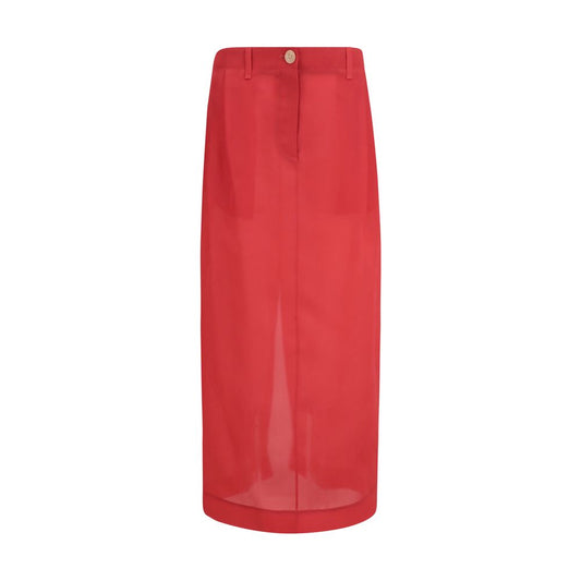 Skirt by Khaite for women in silk multicolor features a sublime silhouette, showcasing the sublime design of the Women's Silk Midi Skirt in a sophisticated midi.