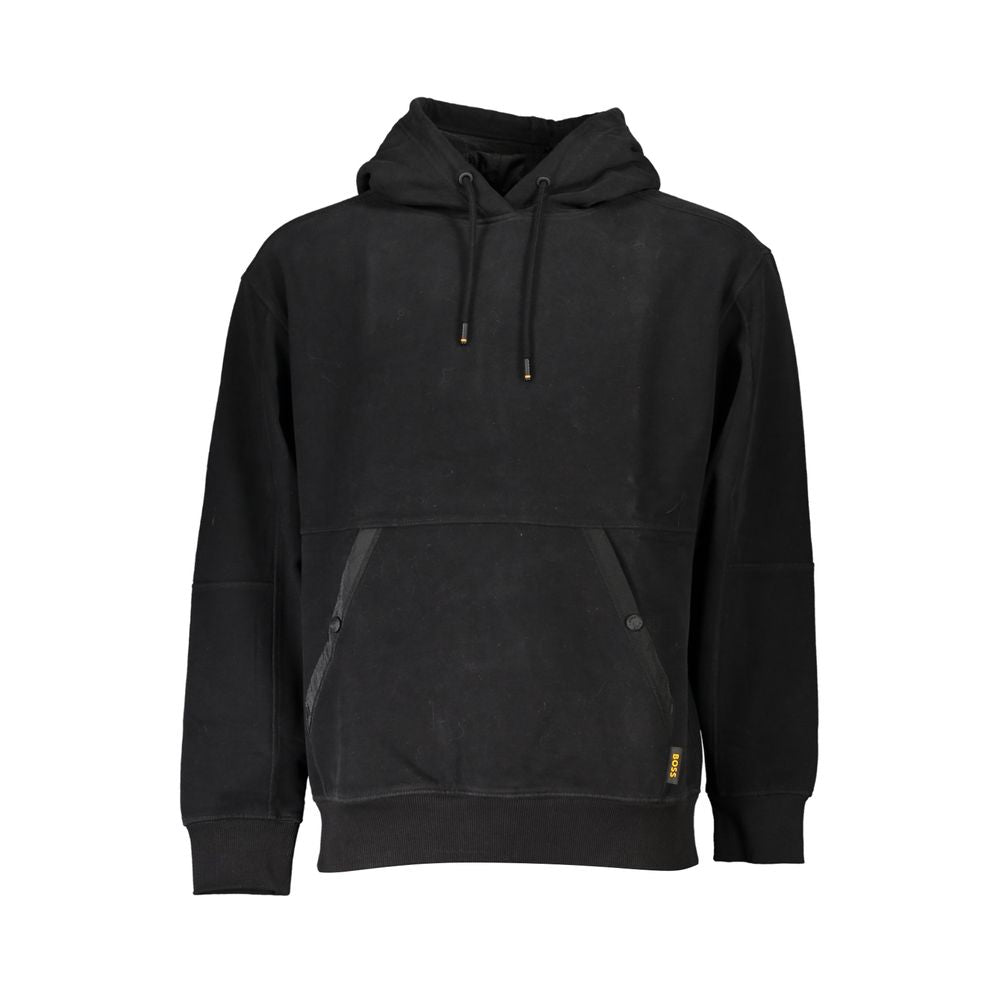 Hugo Boss Heart Men's Cotton Polyester Hooded Sweatshirt Hoodie - Black
