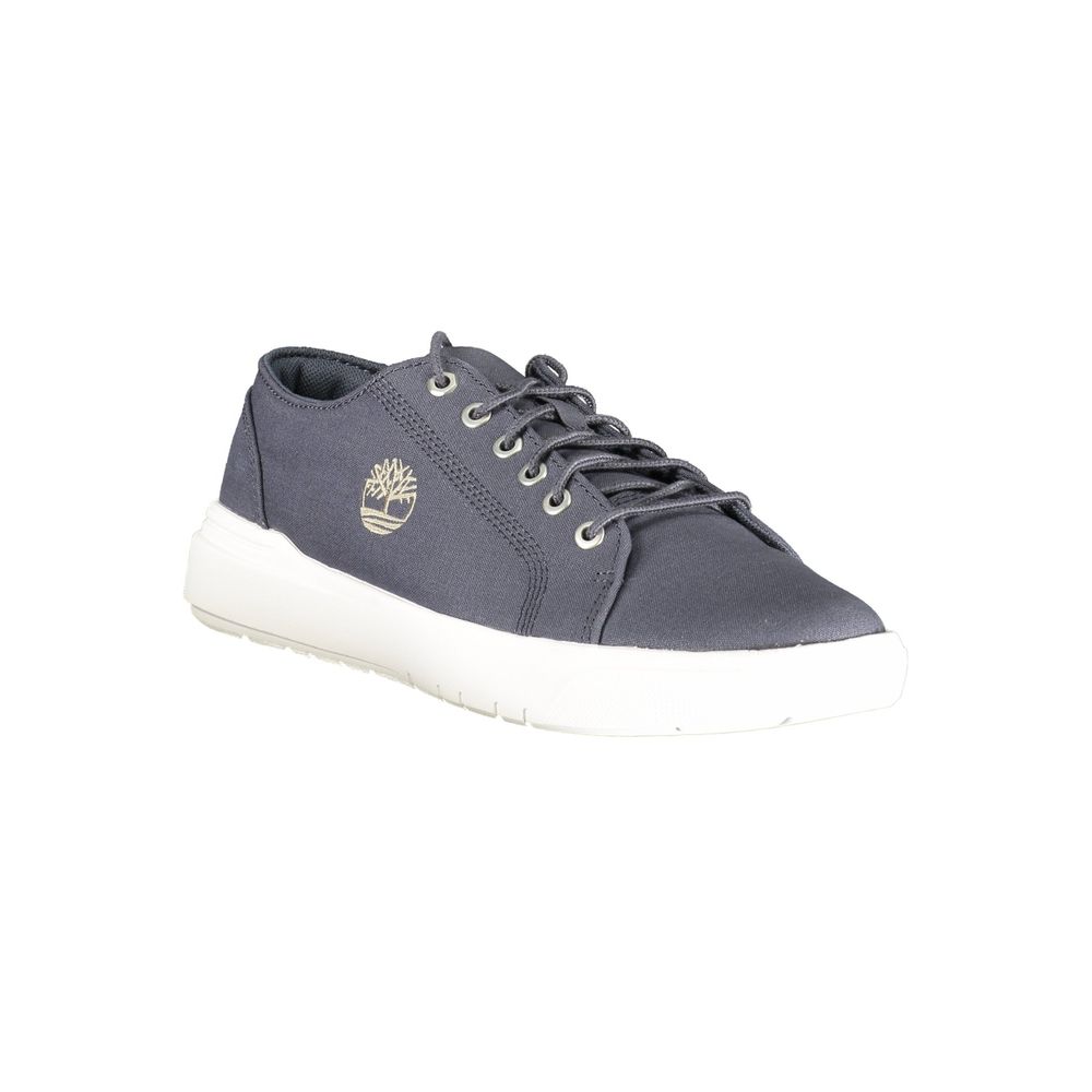 Sneakers by Timberland for men in polyester & polyurethane blue presents a sumptuous silhouette as Men's Low-Top Polyester & Polyurethane Sneakers, expertly defined by a sumptuous low-top style for a sumptuous, high-fashion look.