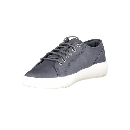 Sneakers by Timberland for men in polyester & polyurethane blue presents a sumptuous silhouette from the Men's Low-Top Polyester & Polyurethane Sneakers collection, showcasing a sumptuous low-top style for an elevated aesthetic.
