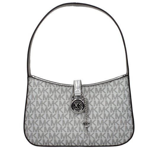 Handbag by Michael Kors for women in fabric gray & silver presents a ornamental silhouette, showcasing a secure , ample , and versatile adjustable-strap for a ornamental finish.