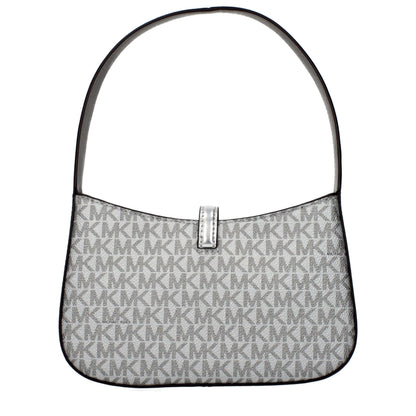 Handbag by Michael Kors for women in fabric gray & silver features a exquisite silhouette, showcasing a secure and exquisite with versatile adjustable-strap for a exquisite finish.