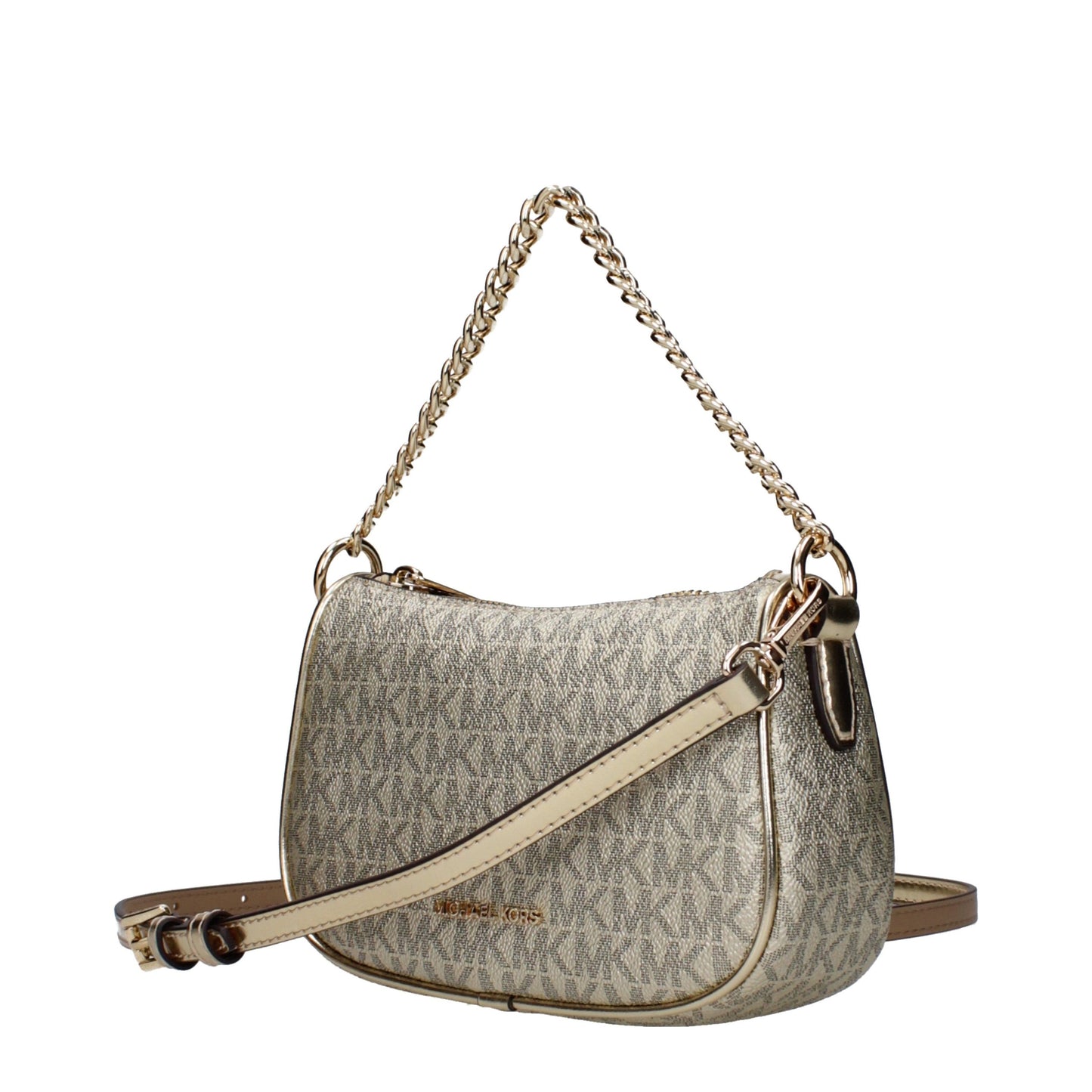 Handbag by Michael Kors for women in fabric gold features a refined silhouette, showcasing a secure , organized , and versatile adjustable-strap for a refined finish.