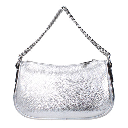 This Handbag by Michael Kors for women in leather and gray & silver presents a sculptural silhouette featuring a secure , ample , and versatile adjustable-strap for a sculptural finish.