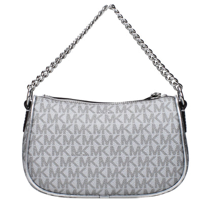 Handbag by Michael Kors for women in fabric gray & silver features a ornamental silhouette, showcasing a secure , ample , and ornamental adjustable-strap for a sophisticated look.