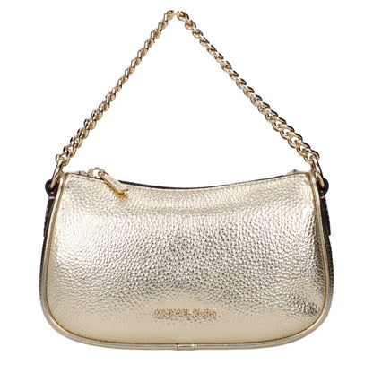 This Handbag by Michael Kors for women in leather and gold presents a sculptural silhouette featuring a secure , ample , and versatile adjustable-strap for a sculptural finish.