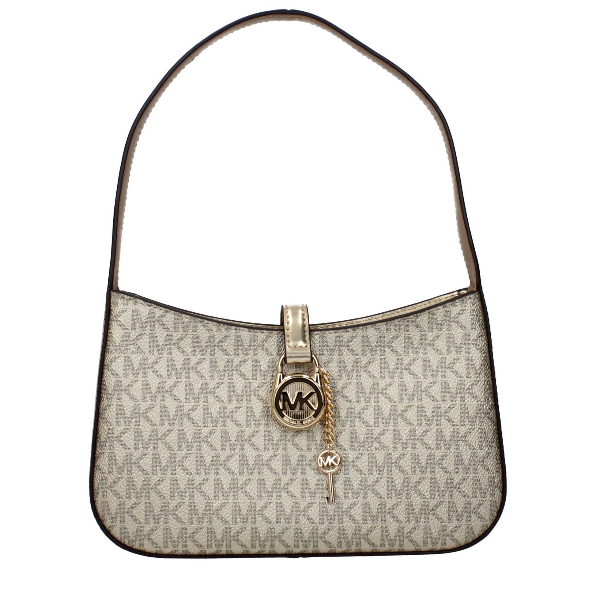 Handbag by Michael Kors for women in fabric gold features a refined silhouette, showcasing a secure , organized , and versatile for a refined finish.