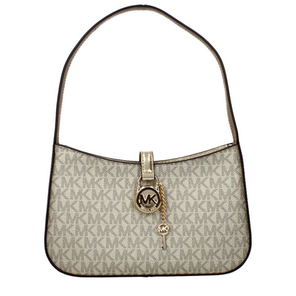 Handbag by Michael Kors for women in fabric gold features a refined silhouette, showcasing a secure , organized , and versatile for a refined finish.