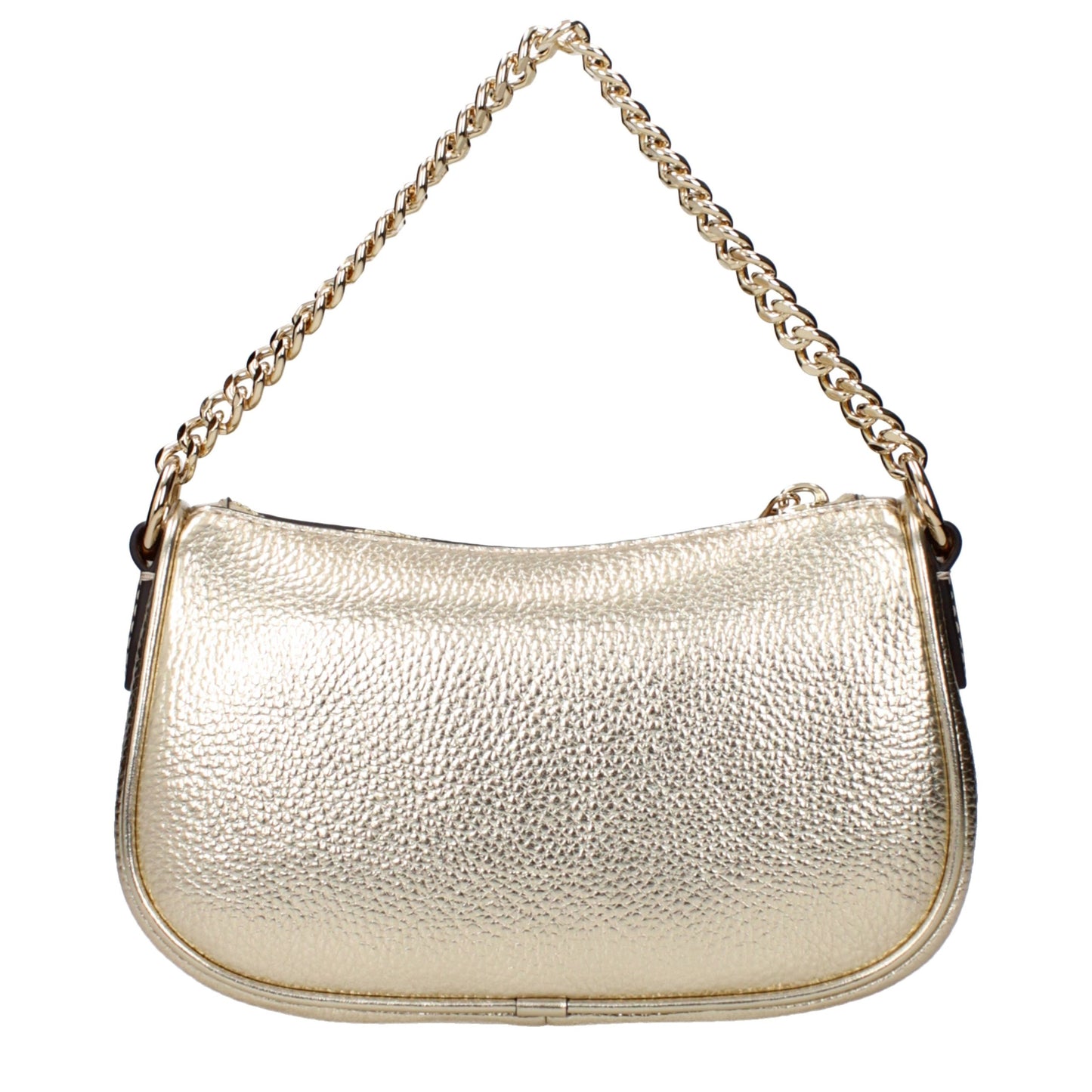 Handbag by Michael Kors for women in leather gold features a refined silhouette, showcasing a secure , organized , and versatile adjustable-strap for a refined finish.