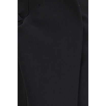 Dress by Khaite for women in polyester crepe black features an eye catching silhouette with a sophisticated , elegant , and a refined long for a eye catching aesthetic.