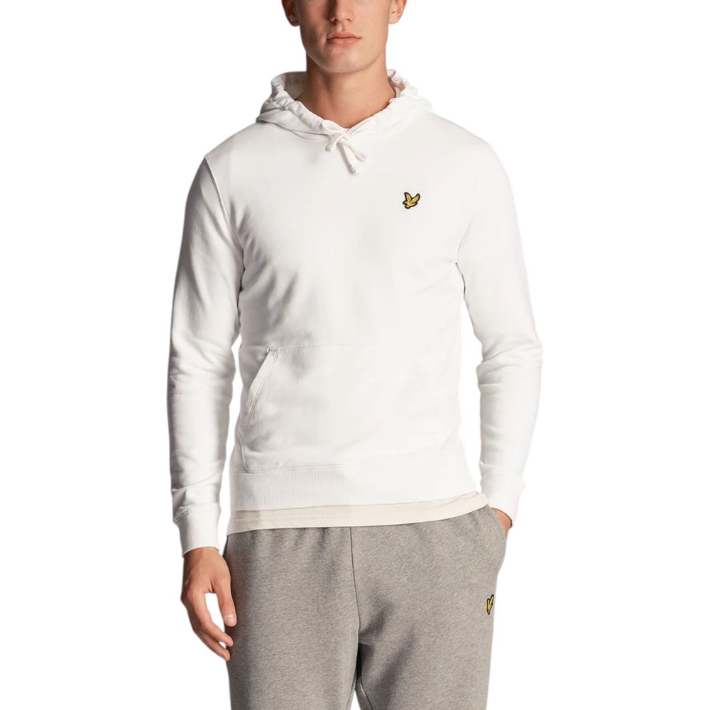 Hooded Hoodie by Lyle & Scott for men in cotton white features an luminous silhouette, showcasing a sophisticated hooded neckline and for a truly luminous look.