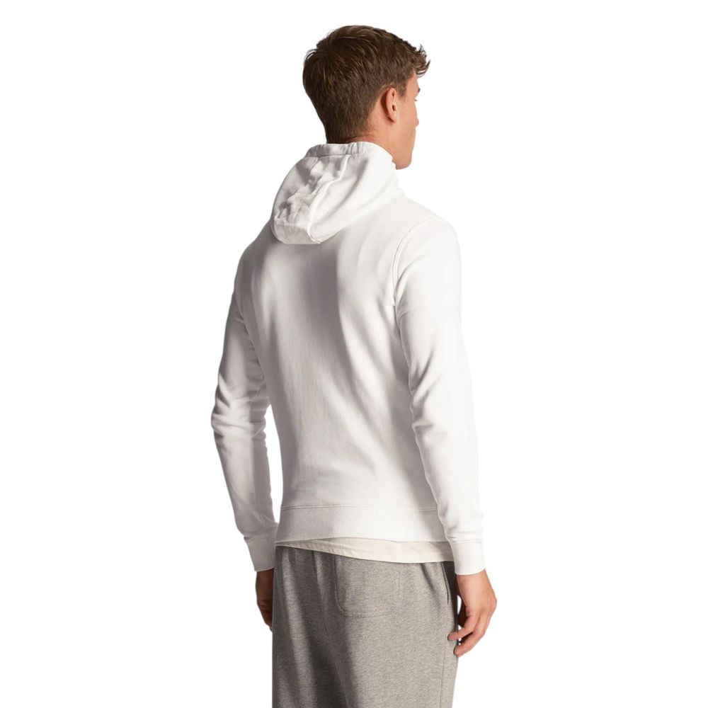 Hooded Hoodie by Lyle & Scott for men in cotton white features a edgy silhouette, detailed with a edgy hooded neckline and for a refined finish.