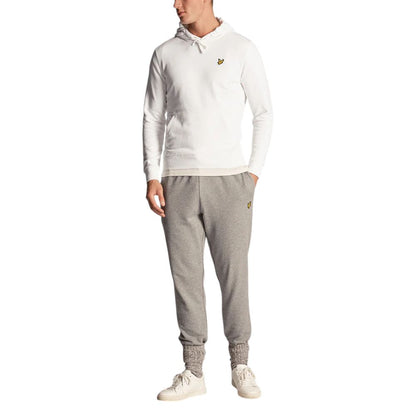 Hooded Hoodie by Lyle & Scott for men in cotton white showcases a city-ready silhouette, artfully detailed with a signature hooded neckline and for a city-ready finish.