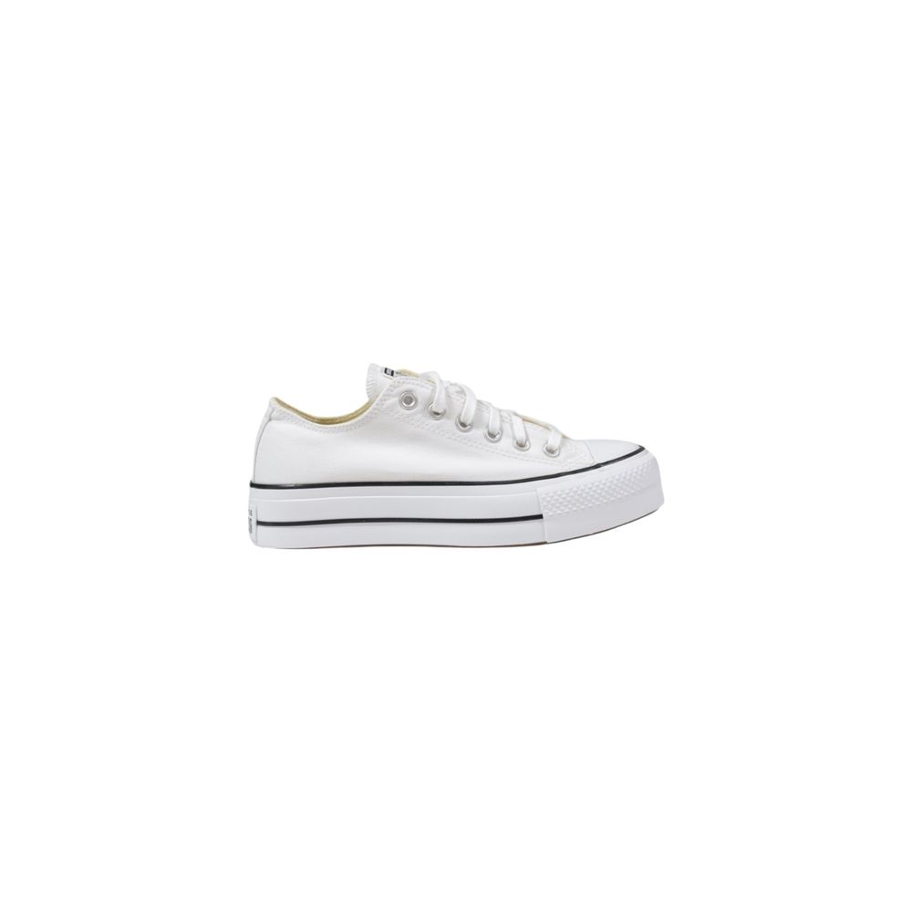 Sneakers by Converse for women in polyester white presents a sumptuous silhouette from the Women's Low-Top Casual Polyester Sneakers collection, showcasing a sumptuous low-top casual style for an elevated aesthetic.