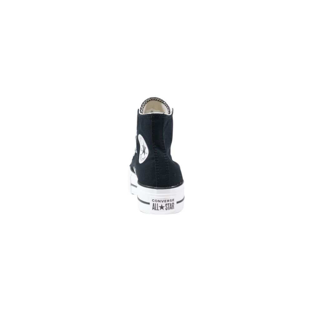 Sneakers by Converse for women in polyester black features an opulent silhouette from the Women's High-Top Casual Polyester Sneakers collection, showcasing a signature high-top casual style with an opulent finish.
