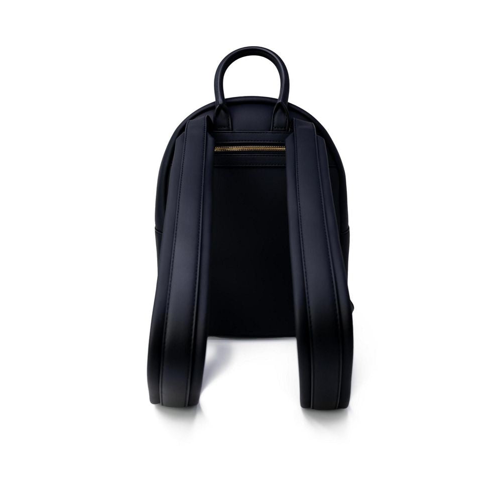 Love Moschino Polyethylene Leather Backpack - Black Gold