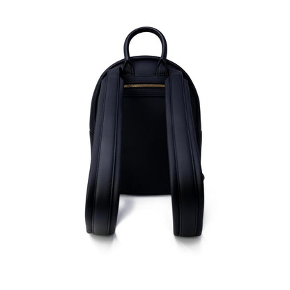 Love Moschino Polyethylene Leather Backpack - Black Gold