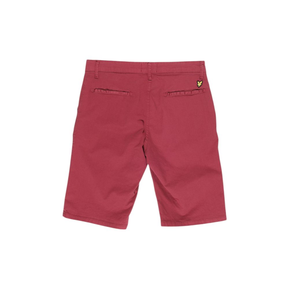 Bermuda Shorts by Lyle & Scott for men in stretch cotton bordeaux features a sartorial silhouette, showcasing a sartorial and short with a sophisticated for a sartorial look.
