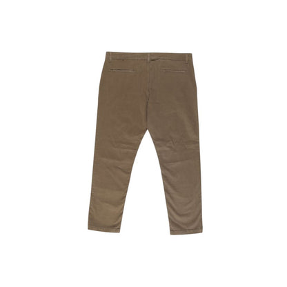 Trousers by Lyle & Scott for men in stretch cotton beige features a artisanal silhouette, showcasing a sophisticated regular-fit with a long and for a artisanal finish.