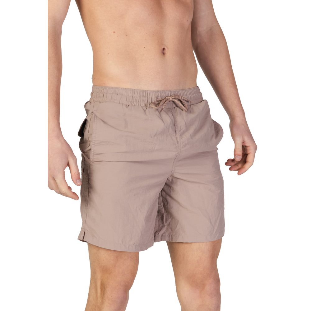 Swim Shorts by Lyle & Scott for men in nylon beige presents a sculptural silhouette, showcasing the sculptural Men's Lightweight Nylon Swim Shorts design with a refined cut for a premium, sophisticated look.