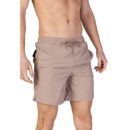 Swim Shorts by Lyle & Scott for men in nylon beige presents a sculptural silhouette, showcasing the sculptural Men's Lightweight Nylon Swim Shorts design with a refined cut for a premium, sophisticated look.