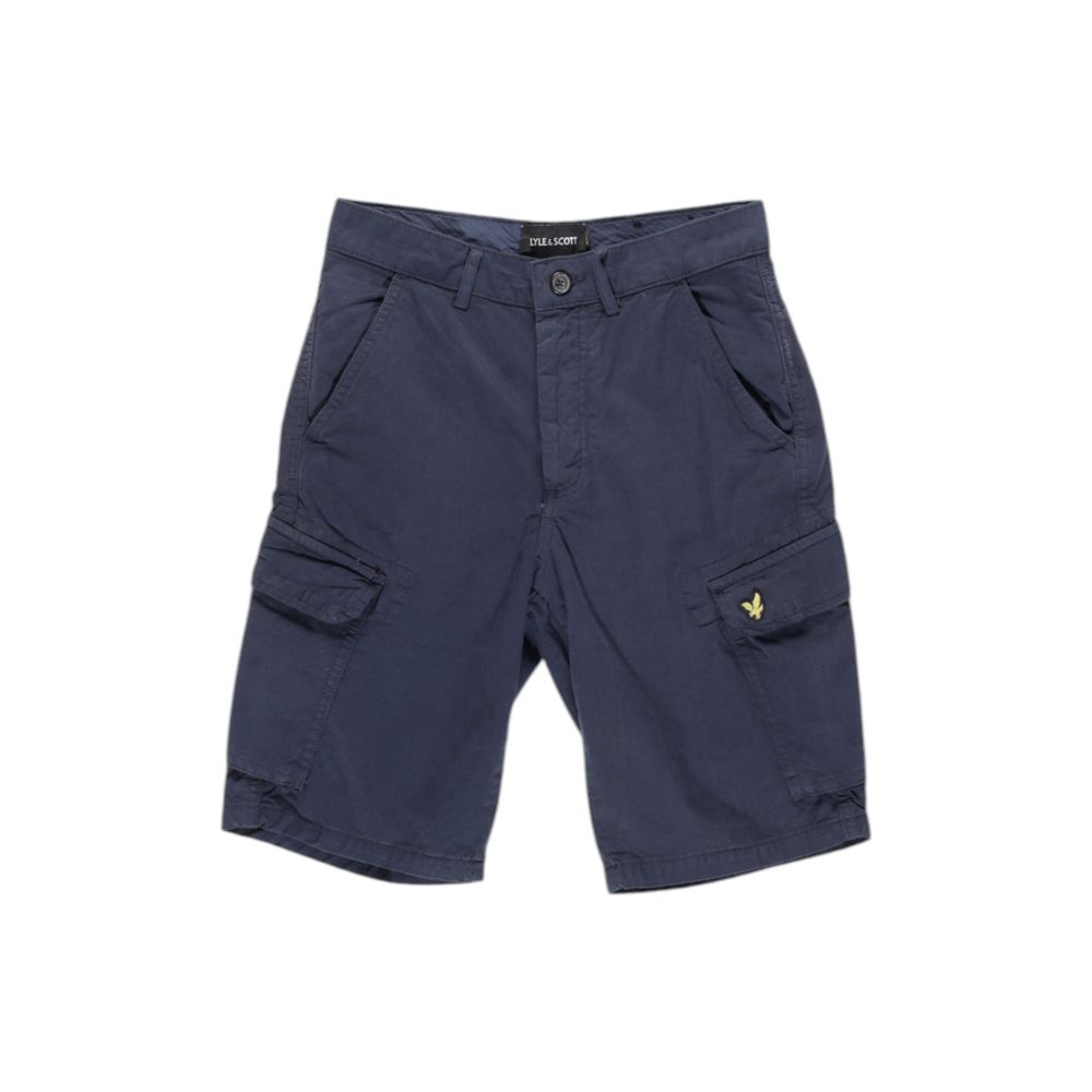 Lyle & Scott Men's Regular-Fit Cotton Bermuda Shorts - Blue