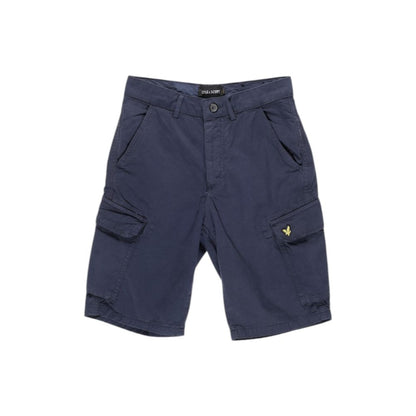 Lyle & Scott Men's Regular-Fit Cotton Bermuda Shorts - Blue