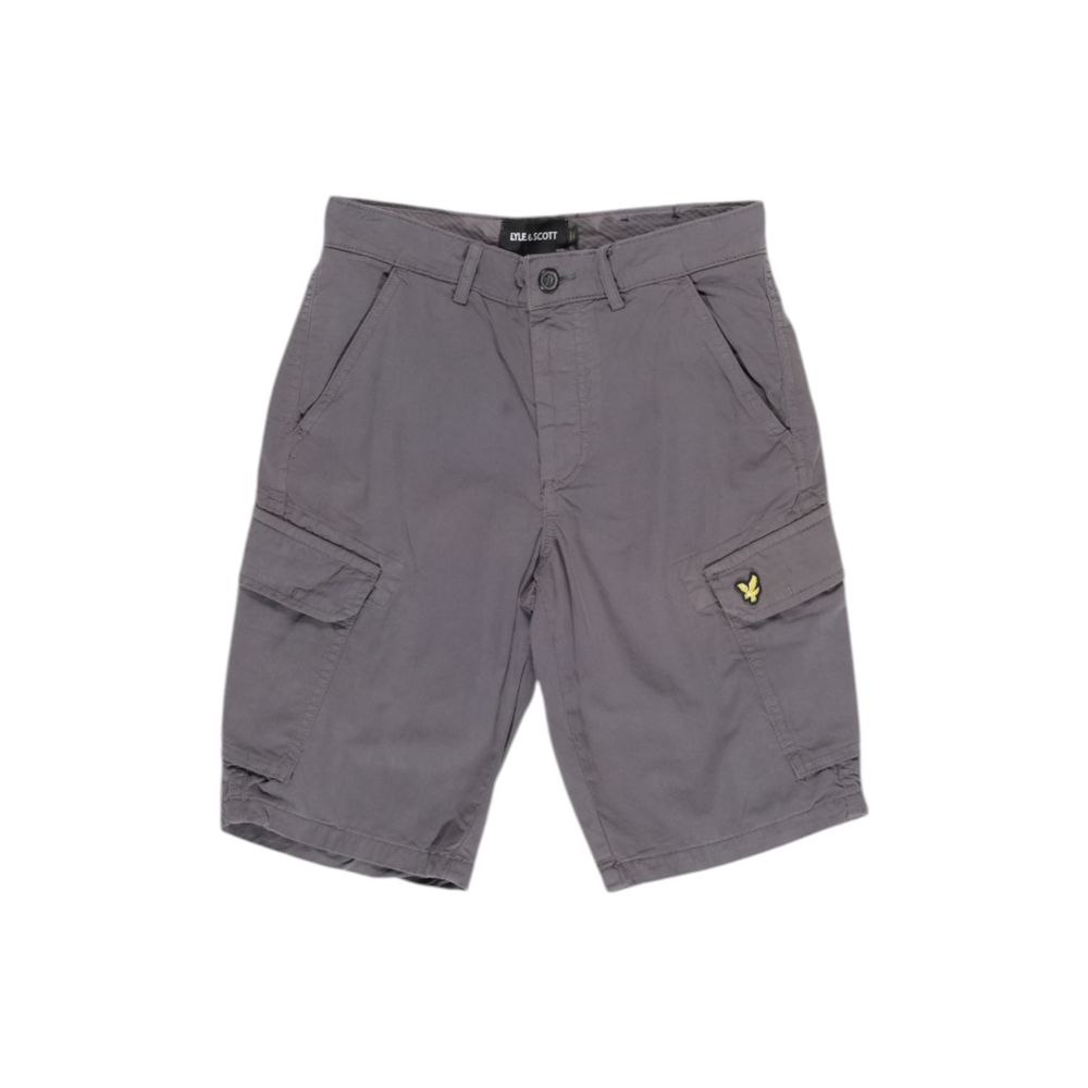 Lyle & Scott Men's Regular-Fit Cotton Bermuda Shorts - Gray