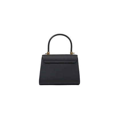 This Small Evening Flap Handbag by Love Moschino for women in polyethylene & polyurethane and bicolour & gold presents a sculptural silhouette featuring a secure flap, ample , and versatile handle for a sculptural finish.