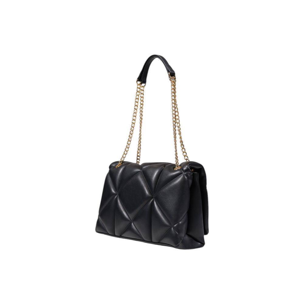 Medium Quilted Handbag by Love Moschino for women in polyethylene & polyurethane black, gold & patterned presents a ornamental silhouette, showcasing a secure , ample , and versatile for a ornamental finish.
