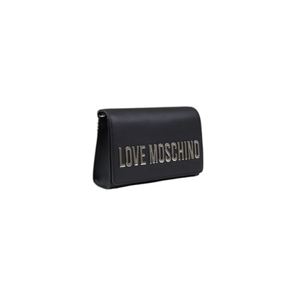 Small Flap Handbag by Love Moschino for women in polyethylene & polyurethane black features a exquisite silhouette, showcasing a secure flap and exquisite with versatile for a exquisite finish.