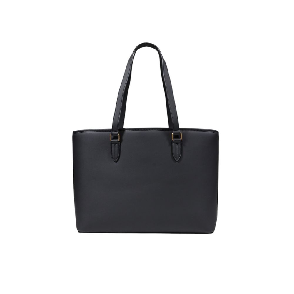 This Large Handbag by Love Moschino for women in polyethylene & polyurethane and bicolour & gold presents a sculptural silhouette featuring a secure , ample , and versatile handle for a sculptural finish.