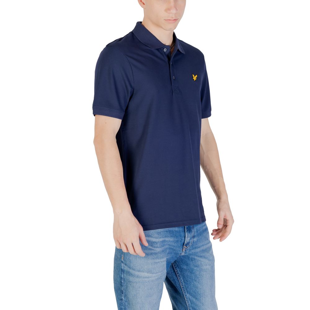 Lyle & Scott Men's Stretch Cotton Polo Shirt - Blue