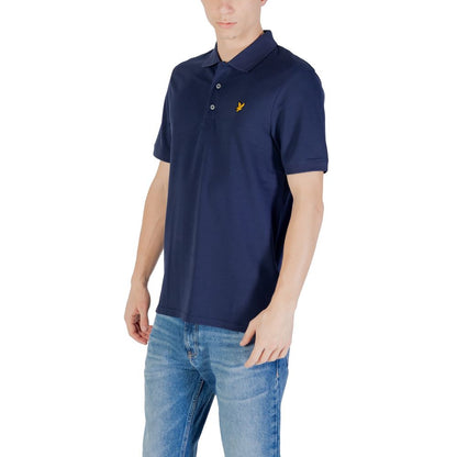 Lyle & Scott Men's Stretch Cotton Polo Shirt - Blue