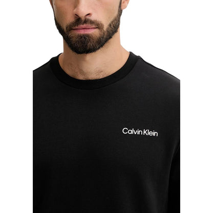Activewear Sweatshirt by Calvin Klein Sport for men in cotton polyester black showcases a versatile silhouette, artfully detailed with a versatile and for a versatile finish with .