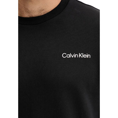 Activewear Sweatshirt by Calvin Klein Sport for men in cotton polyester black features an contemporary silhouette with , refined detailing, and an contemporary for a sophisticated performance look.