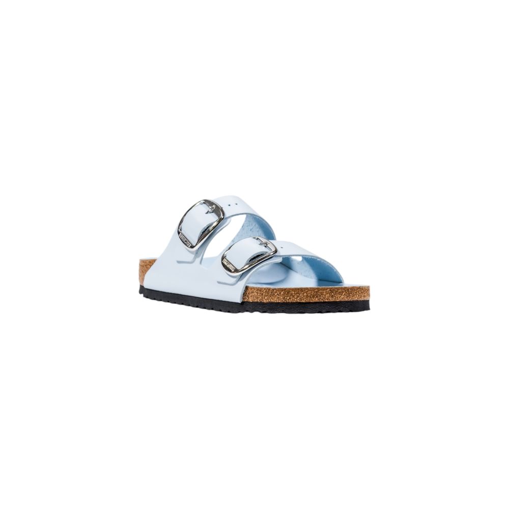 Slippers by Birkenstock for women in leather & cork blue features an effortless chic Women's Leather & Cork Slippers aesthetic, defined by a and a refined .